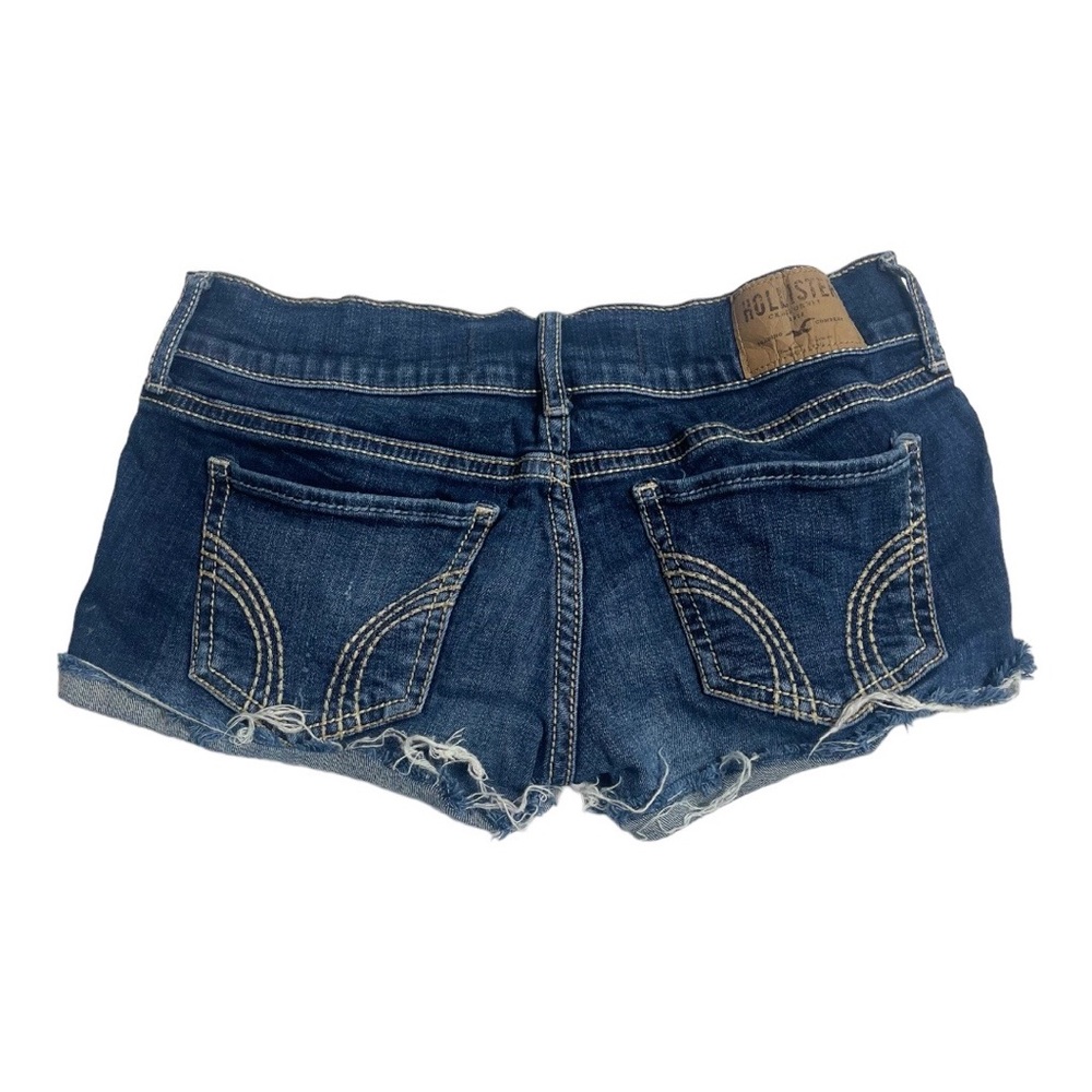 Hollister mini shorts, dark wash, w26